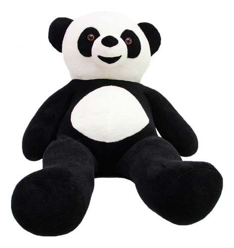 Urso Panda Grandao De Pelúcia Macia Teddy Bear Grande 120cm