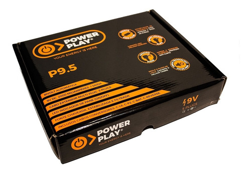 Fonte Power Play P9.5 2000ma Para 5 Pedais 9v Bivolt