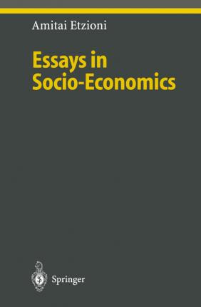 Libro Essays In Socio-economics - Amitai Etzioni