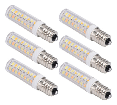 Plafón 6uds 52led E14 3 Colores Luz Pequeña 7w 220v