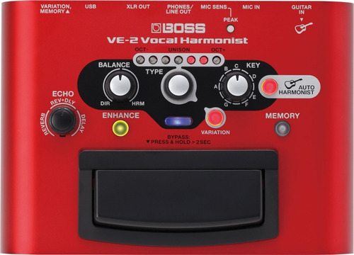 Pedal Boss Ve-2 Vocal Harmonist Voice Efectos Voces Cuot