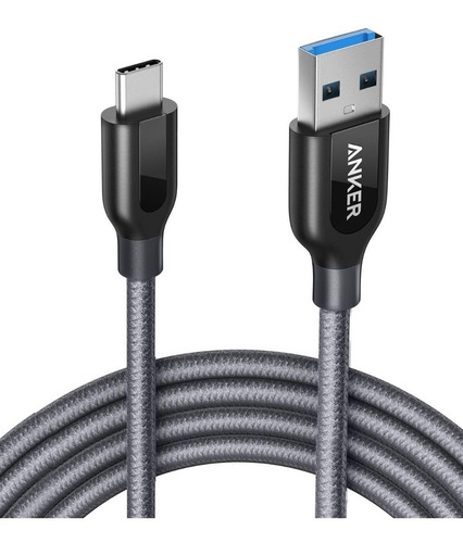 Anker Powerline+ Usb-c A Usb 3.0 Cable Nylon Trensado 0.1m