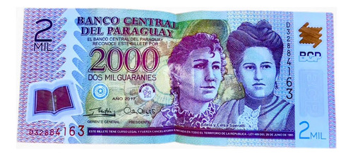 Billete 2000 Guaraníes Paraguay