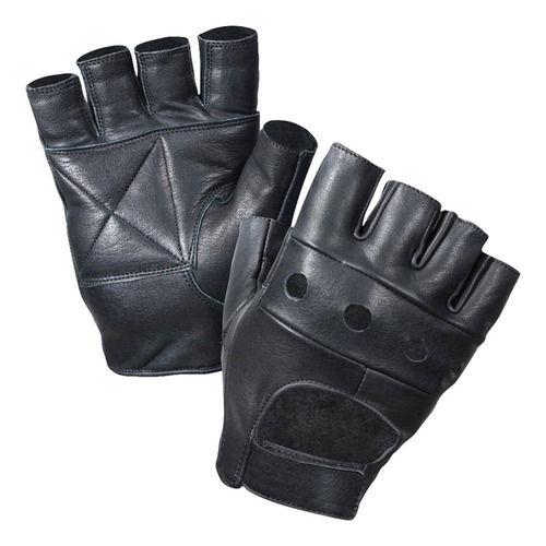 Guantes De Cuero Piel Medio Dedo Tien Fisica Caracas Maracay