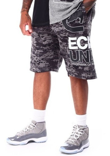 Tallas Grandes Ecko Unltd Shorts Camuflaje Logo Grafito 4xl