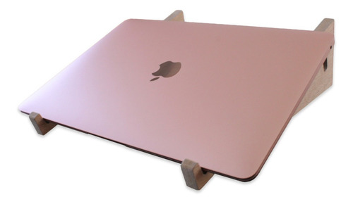 Base Laptop Mesa Soporte Triangular Madera Mdf De 10 A 17