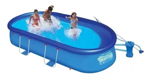 Pileta inflable de Verano Max 45 5500L celeste