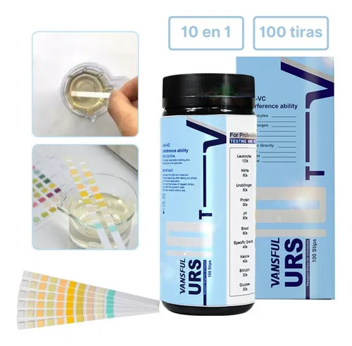Tiras Reactivas Orina Medición Cetona Ph Glucosa Leucito Etc