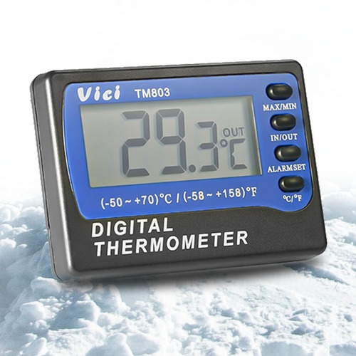 Termometro Digital Refrigerador Sonda Y Alarma Max Min C° F°