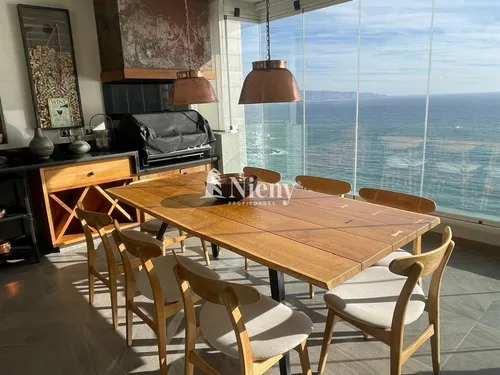 Exclusivo Departamento En Venta, Full Vista Al Mar. Reñaca