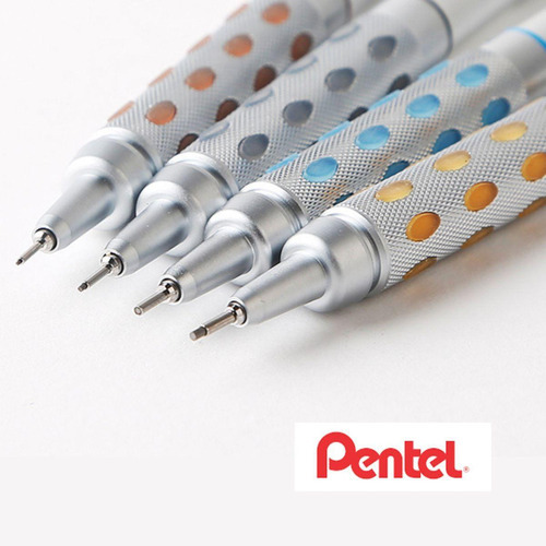 Lapiseira Pentel Graphgear 1000 Técnica Grafite Hb 0.7 Kit