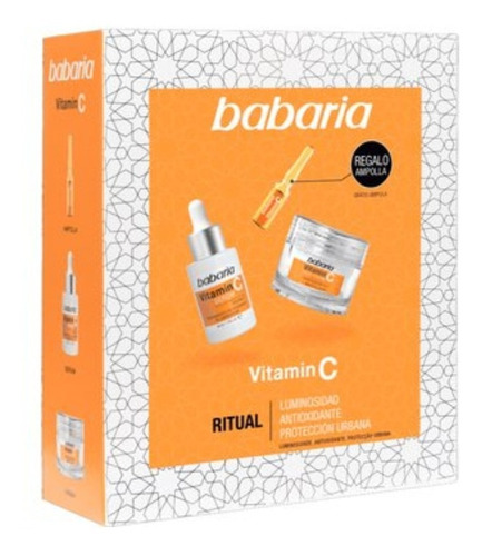 Vitamina C Pack 3 Babaria Serum + Crema Facial + Ampolla