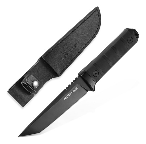 Cuchillo De Caza Mossy Oak 25.4 Cm Acero 14c28n Con Funda
