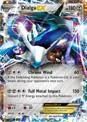 Cartas Pokemon Dialga Ex 62/119 Phantom Forces Phf 