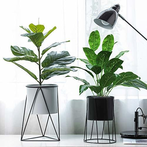 Beebel Plantas Artificiales 23 Tallos De Arbustos Hoja De T