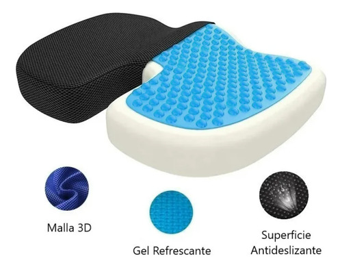 Cojín Coxis Ortopédico Premium Ergonómico Con Memory Foam