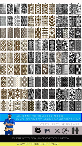 Imagen 5 de 10 de Panel Decorativo Biombo Separador De Ambiente