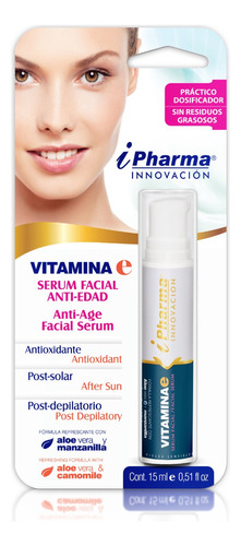 Sérum Facial Anti Edad Con Vitamina E 15 Ml Ipharma