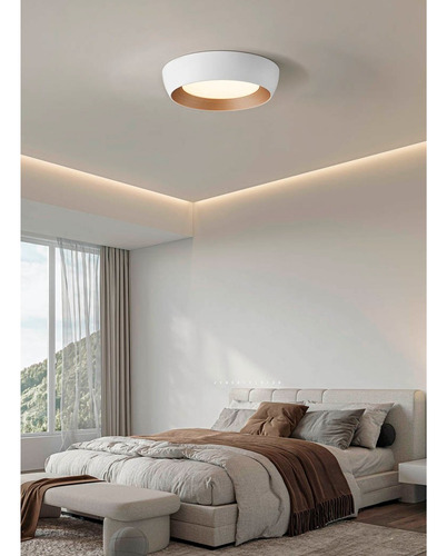 Plafon Techo Boquero M 50cm 26w 3000k Dabor Diseño Deco Estructura Blanco