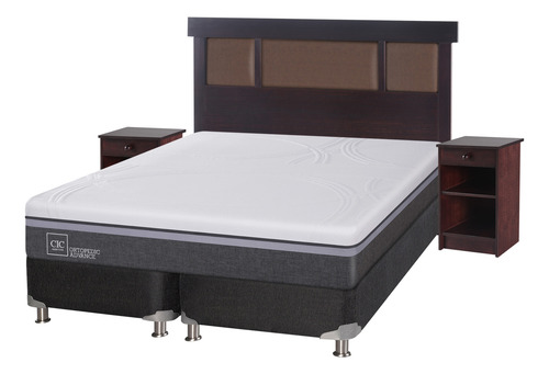 Cama Americana 2 Plazas Cic Ortopedic Advance + Set Dublin