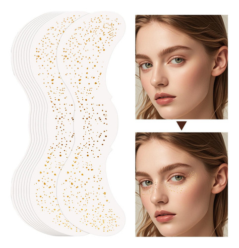 P Pegatinas Doradas Para Maquillaje De Ojos Y Cara Motas De