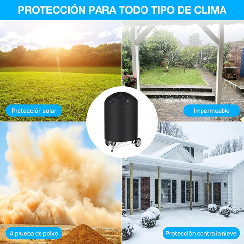 Cubierta para Parrilla de Barbacoa,300D funda asador weber de 29 Pulgadas,impermeables, duradero y conveniente, Anti-UV Cubierta para Asador,Prueba lágrima,con Bolsa de Almacenamiento Impermeable