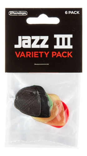 Kit Com 6 Palhetas Dunlop Variety Pack Pvp103