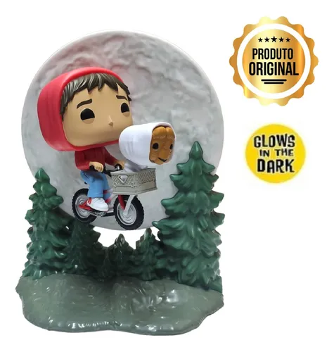 Funko Pop! Elliotti & E.t. Bicicleta Cenário 8 #1259 Funko Pop! Elliotti & E.t. Bicicleta Cenário 8 #1259