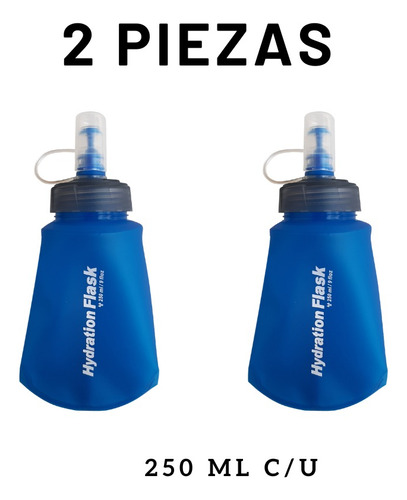 Botella Flexible Soft Flask Para Agua Plegable Deporte 500ml