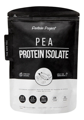 Vegan Pea 908 Grs Isolate Protein Project Proteina Vegana