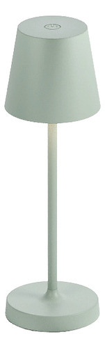 Luminária De Mesa Mini Tn Interlight Abajur Sem Fio Verde Cúpula Verde salvia