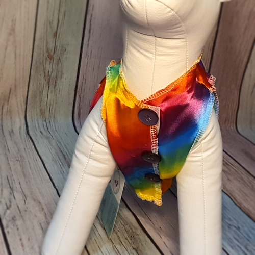 Roupa Pet - Colete Cetim Tam 4 - Roupinha Cachorro