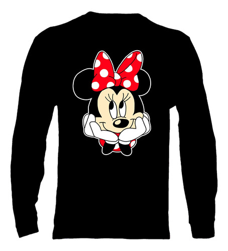 Polera Manga Larga Minnie Mouse - Ver 04 - Vale Gamess