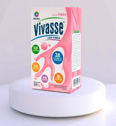 Vivasse Sabor Fresa Fibra Caja Con 27 Piezas
