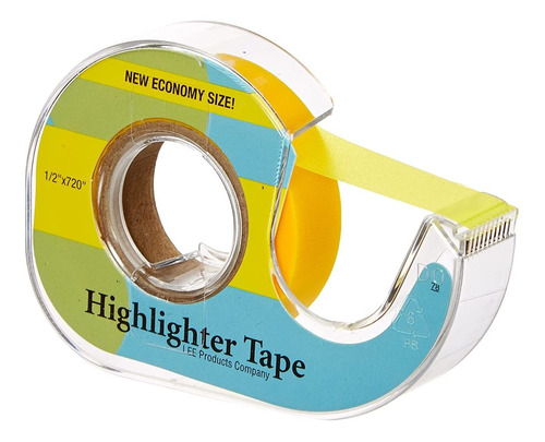 Fluorescent Highlighter Tape 1/2 X720 -fluorescent Yellow Aa