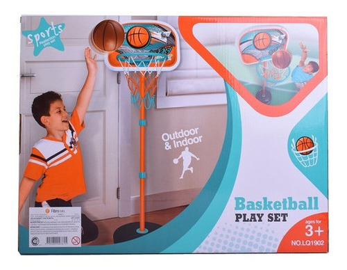 Imagen 3 de 6 de Aro De Básquet Con Pie De Metal Mas Pelota