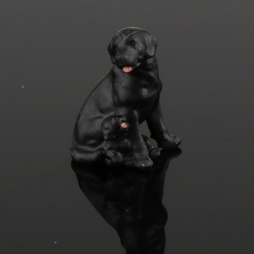 Fs 1/64 Animal Cão Personagens Brinquedos Mini Stylea Black