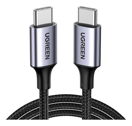 Cable Ugreen Usb-c A Usb-c Pd Fast Charging 60w 2m - Gris
