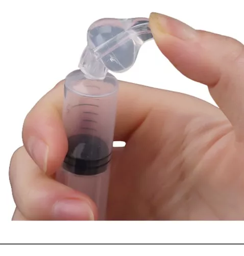 Ponteira silicone para lavagem nasal com seringa 10ml