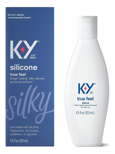 K-y True Feel  Lubricante De Silicona De 4.5 Onzas Líquidas