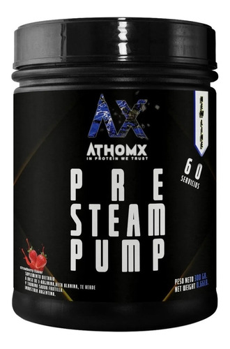 Pre Work Steam Pump - Oxido Nítrico + Beta Alanina - Athomx