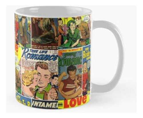 Taza Oldish Vintage Romance Comics Montaje Set #7 Calidad Pr