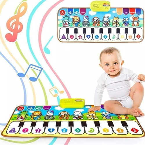 Alfombra Piano Musical Tapete Para Bebés Y Niños.
