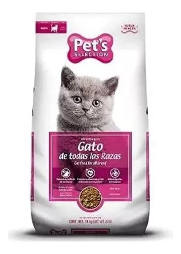 Alimento Para Gato  Pet´s Selection 10kg