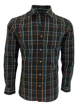 Comprar Camisas Slim-fit Manga Larga A Cuadros Hombre Bazzotto