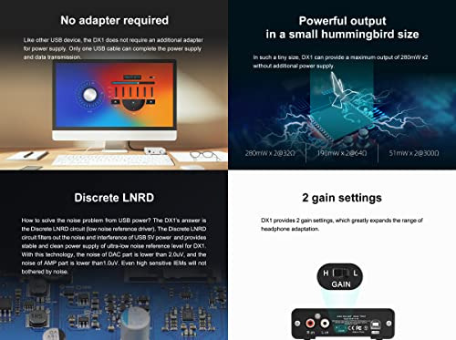 Combinación De Miniamplificadores Dac Estéreo Topping Dx1, 2
