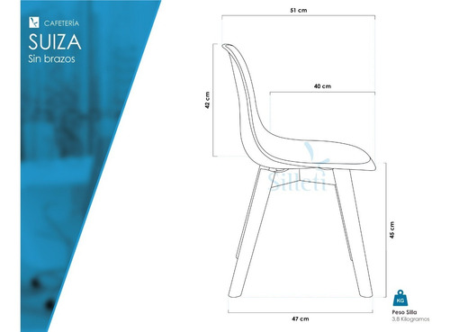 Silla Eames Plus Restaurante Comedor Cocina Suiza