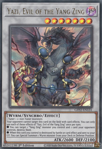 Yazi, Evil Of The Yang Zing - Ultra Rare - Yugioh!