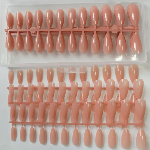 240 Uñas Postizas De Color Stiletto De Cobertura Completa De