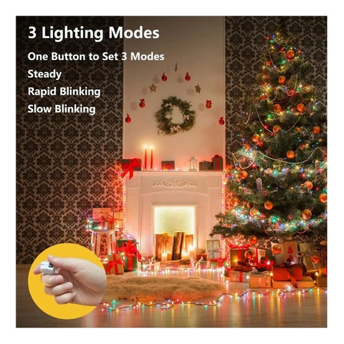 Pt Compatible Minilámpara De Navidad Led De 2 M, 40